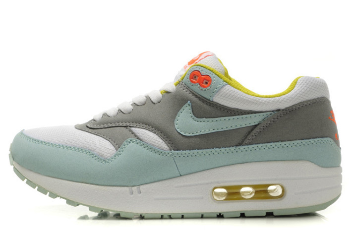 Кроссовки Nike Air Max 87 Mint Grey Yellow White  голубые, бирюзово-мятные