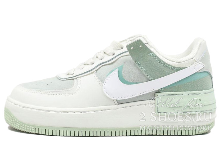Кроссовки Nike Air Force 1 Low Shadow Mint Pistachio Frost CW2655-001 зеленые