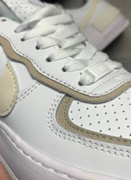 Кроссовки Nike Air Force 1 Shadow Sail White Stone Atomic живое фото 3